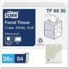 imageTork Advanced Facial Tissue White Soft Gentle 2Ply F1 Dispenser Compatible 30 Boxes x 100 Tissues TF6810Cube Box