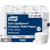 imageTork Coreless HighCapacity Toilet Paper Roll White T7 Advanced 2Ply 36 x 1000 sheets 47288036 x 1000 Sheets