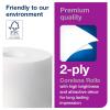 imageTork Coreless HighCapacity Toilet Paper Roll White T7 Premium 2ply 36 x 750 sheets 47288436 x 750 sheets
