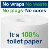 imageTork Coreless HighCapacity Toilet Paper Roll White T7 Premium 2ply 36 x 750 sheets 47288436 x 750 sheets