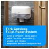 imageTork Coreless Toilet Paper Dispenser White For Homes and Small Businesses Fits T7 DispensersDispenser