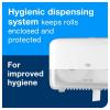 imageTork Coreless Toilet Paper Dispenser White For Homes and Small Businesses Fits T7 DispensersDispenser