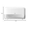 imageTork Coreless Toilet Paper Dispenser White For Homes and Small Businesses Fits T7 DispensersDispenser