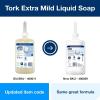 imageTork Extra Mild Hand Washing Liquid Soap S1 6 x 1L  Liquid Skincare Dispenser for Liquid Soap and Hand Sanitizer White Pack of 6