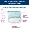 imageTork Folded Wiper Dispenser AquaWhite W4 WallMounted 654021