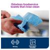 imageTork Foodservice Cleaning Towel BlueWhite W8 ZFolded 4 x 80 Cloths 192183