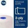 imageTork HighCapacity Toilet Paper Roll White T26 Advanced 2Ply 36 x 1000 sheets 110292ADispenser