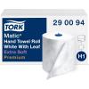 imageTork Matic Extra Soft Paper Hand Towel Roll White with Blue Leaf H1 Premium High Absorbency 6 Rolls x 300 ft 290094White