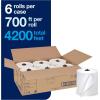 imageTork Matic Extra Soft Paper Hand Towel Roll White with Blue Leaf H1 Premium High Absorbency 6 Rolls x 300 ft 290094White