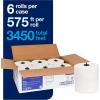 imageTork Matic Extra Soft Paper Hand Towel Roll White with Blue Leaf H1 Premium High Absorbency 6 Rolls x 300 ft 290094WhiteBlue Leaf