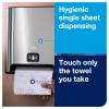 imageTork Matic Hand Towel Roll Dispenser with Intuition Sensor Stainless Steel Image H1 OneataTime Dispensing  461202