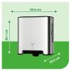 imageTork Matic Paper Hand Towel Roll Dispenser Stainless Steel H1 OneataTime Dispensing Image Range 461002Dispenser