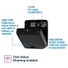imageTork Matic Paper Towel Dispenser Intuition Sensor Black Elevation H1 noncontact OneataTime dispensing 5511282Old Version  Black