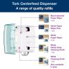 imageTork Maxi Centerfeed Roll Dispenser AquaWhite W2 High Capacity Performance Range 653020Dispenser