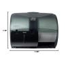 imageTork OptiCore Twin Toilet Paper Roll Dispenser Black T11 High Capacity 565728