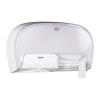 imageTork OptiCore Twin Toilet Paper Roll Dispenser White T10 High Capacity 565520