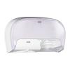 imageTork OptiCore Twin Toilet Paper Roll Dispenser White T10 High Capacity 565520