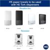 imageTork PeakServe Mini Continuous Paper Hand Towel Dispenser Black H5 HighCapacity Elevation Range 552538  Tork PeakServe Continuous Hand Towel White H5 Advanced Compressed12 x 410 sheets 105065Black