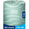 imageTork Septic Safe Toilet Paper White 2Ply 100 Recycled EcoFriendly T24 Compatible 96 Rolls x 500 Sheets TM1616SToilet Paper