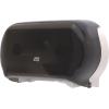 imageTork Twin Jumbo Toilet Paper Roll Dispenser Smoke T22 Refill Indicator Window 56TRTwin tissue roll