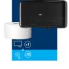 imageTork Twin Mini Jumbo Toilet Paper Dispenser Black  T2  Refill  Advanced Mini Jumbo Bath Tissue Roll White 12 x 751 Sheets