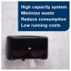imageTork Twin Mini Jumbo Toilet Paper Roll Dispenser Black  T2  Refill  Mini Jumbo Bath Tissue Roll 12 rolls  White Soft