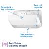 imageTork Twin Mini Jumbo Toilet Paper Roll Dispenser White T2 Protects Rolls Elevation Range 5555200Dispenser