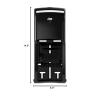 imageTork Twin Toilet Paper Roll Dispenser White T26 High Capacity Elevation Range 65quot x 63quot x 142quot 555620Black