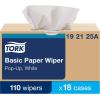 imageTork Value Paper Towels White Popup Box 110 Paper Towels per Pack 18 PacksSelfDispensing Paper Wipers