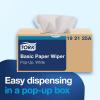 imageTork Value Paper Towels White Popup Box 110 Paper Towels per Pack 18 PacksSelfDispensing Paper Wipers
