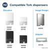 imageTork Xpress Compressed Multifold Hand Towel White H2 Advanced Strong and Absorbent 12 x 250 Sheets 424834