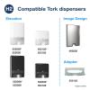 imageTork Xpress Compressed Multifold Hand Towel White H2 Premium Soft and Absorbent 12 x 200 Sheets 420590