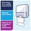 imageTork Xpress Mini Multifold Hand Towel Dispenser Black H2 OneataTime Dispensing Elevation Range 553128White