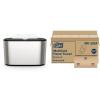 imageTork Xpress Stainless Steel Paper Towel Dispenser Compact Design Fits H2 Hand Towels Ideal for Home Use Single Unit 302030Stainless Steel