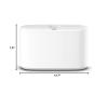 imageTork Xpress Stainless Steel Paper Towel Dispenser Compact Design Fits H2 Hand Towels Ideal for Home Use Single Unit 302030White