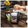 imageTork Xpressnap Fit Napkin Dispenser Compact Design OneataTime Dispensing Black N14 System Compatible 2 x 100 White Napkins 800723