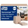 imageTork Xpressnap Fit Natural Dispenser Napkin N14 Compostable 2ply 36 packs x 120 napkins DX806ERefill