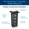 imageTork Xpressnap InCounter Napkin Dispenser Black N4 Signature Range 215quot x 99quot x 7quot 6032200