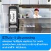 imageTork Xpressnap PushButton DriveThru Napkin Dispenser Black N4 Fast Service at QSR Restaurants Signature Range 25quot x 90quot x 10quot 6532000Dispenser