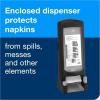 imageTork Xpressnap PushButton DriveThru Napkin Dispenser Black N4 Fast Service at QSR Restaurants Signature Range 25quot x 90quot x 10quot 6532000Dispenser