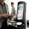 imageTork Xpressnap Stand Napkin Dispenser Black N4 Upright Design Signature Range 245quot x 925quot x 925quot 6332000