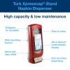 imageTork Xpressnap Stand Napkin Dispenser Red N4 Signature Range 245quot x 925quot x 925quot 6336000