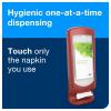 imageTork Xpressnap Stand Napkin Dispenser Red N4 Signature Range 245quot x 925quot x 925quot 6336000