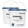 imageTork Everwipe Mobile Wet Wipe Buckets White Resealable Bucket Compatible with Everwipe Wipes Roll 2 buckets 192811 10BKT2Wet Wipes Bucket