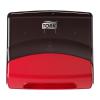 imageTork Folded Wiper Dispenser RedBlack W4 WallMounted 6540281