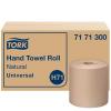 imageTork Hand Towel Roll Natural Universal H71 Large 100 Recycled 1Ply White 6 Rolls x 800 ft 7171300