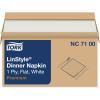 imageTork LinStyle White Dinner Napkin Flat 1ply 17quot x 17quot 1 x 500 napkins NC7100White