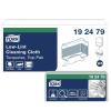 imageTork LowLint Disposable Cleaning Cloth Turquoise W4 Interfold 5 x 100 Cloths 192479