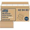 imageTork Multifold Hand Towel Natural H2 Universal 100 Recycled Fibers 16 x 250 Sheets MK530ANatural White