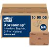 imageTork Xpressnap Natural Dispenser Napkin N4 2ply 12 Fold OneataTime Dispensing 12 x 500 85quot x 65quot 109906Natural  109906